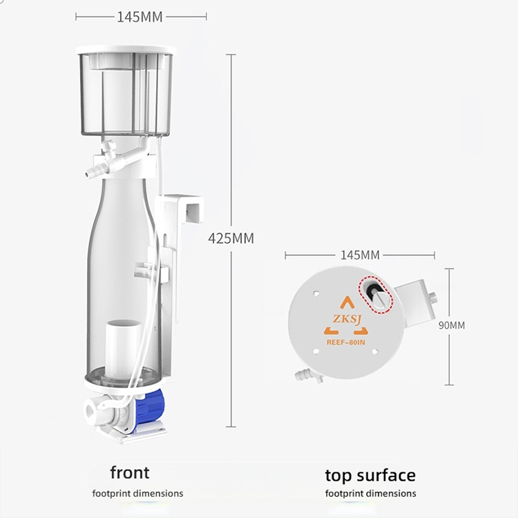ZKSJ Reef-80in Mini DC Protein – Protein Skimmer Hang On recenzja i cena