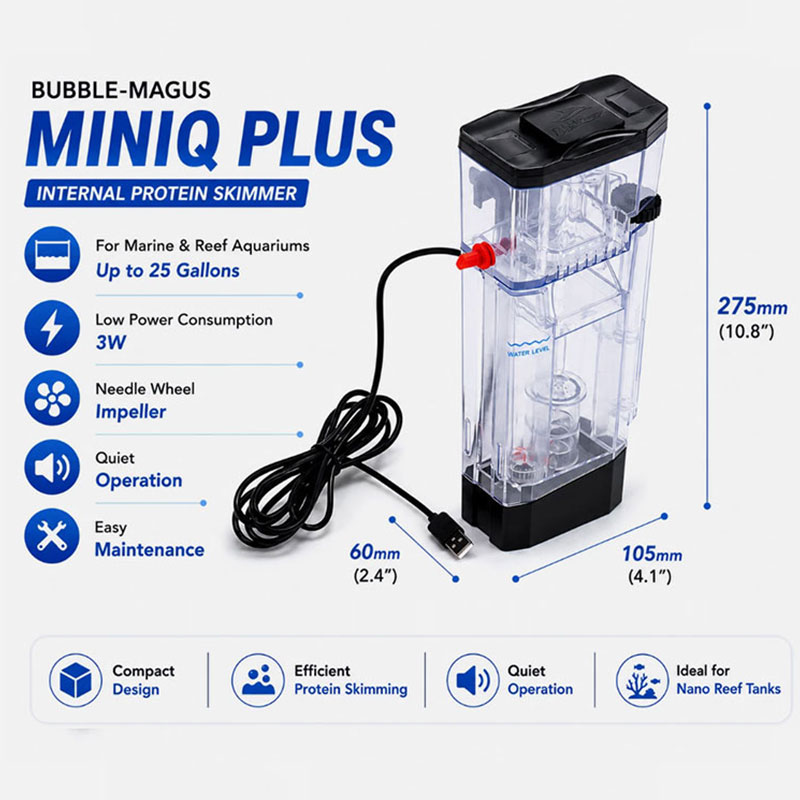Bubble Magus MiniQ Plus Nano R – Protein Skimmer Hang On recenzja i cena