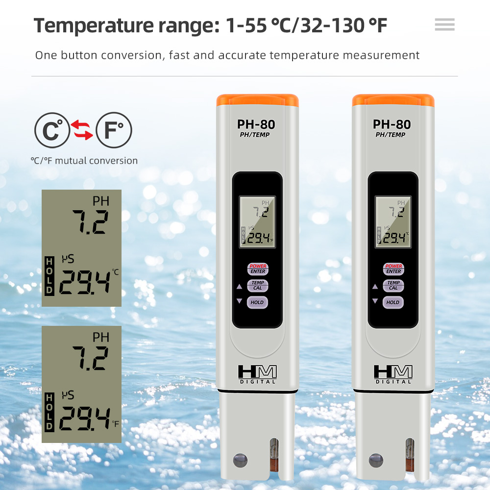 Cyfrowy miernik pH HM PH-80, t – Marine Aquarium Hydrometer recenzja i cena